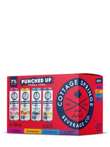 Cottage Springs Punched Up Vodka Soda Mixed 8 Pack