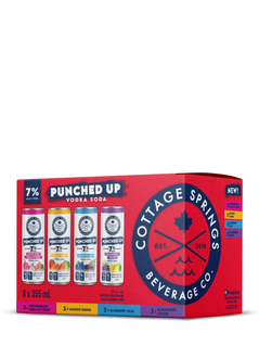 Cottage Springs Punched Up Vodka Soda Mixed 8 Pack