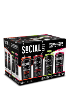 SoCIAL Lite Vodka Soda Mixer Pack